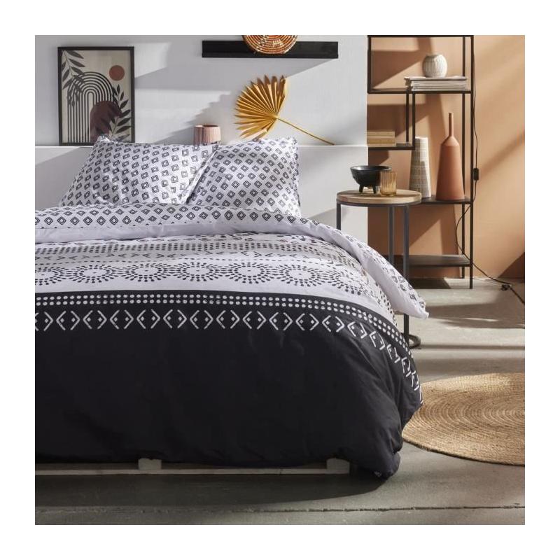 Parure de couette TODAY Sunshine 220x240cm - Imprimée en coton 57 fils