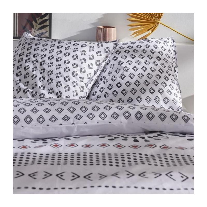 Parure de couette TODAY Sunshine 220x240cm - Imprimée en coton 57 fils