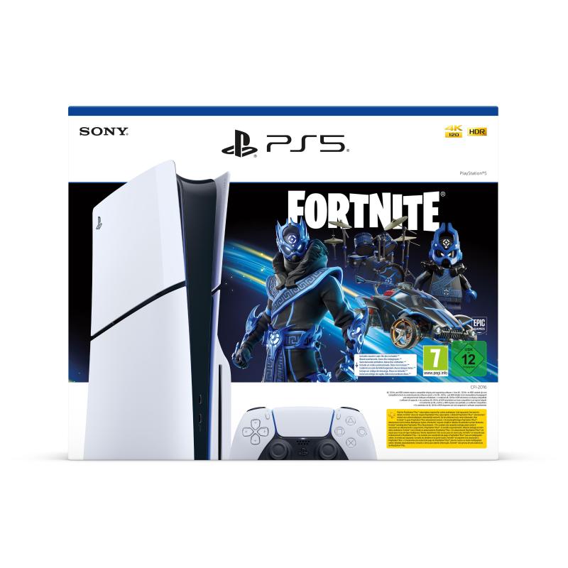Sony Playstation 5 Slim Fortnite 1 To Wifi Noir, Blanc