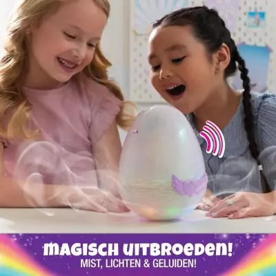 Hatchimals Alive Pufficorn Éclosion Secrète Peluches et animaux interactifs Oeuf Surprise À Faire Éclore, Lumières Et Brume