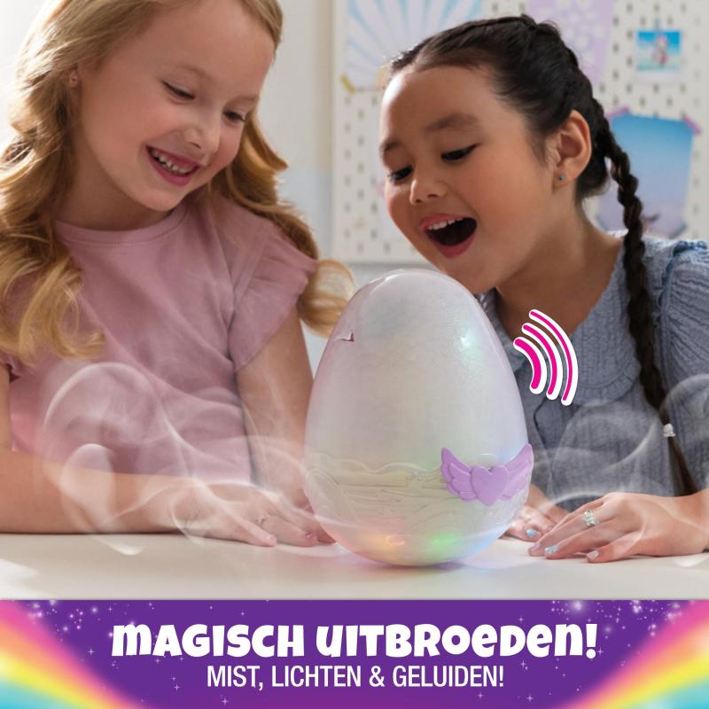 Hatchimals Alive Pufficorn Éclosion Secrète Peluches et animaux interactifs Oeuf Surprise À Faire Éclore, Lumières Et Brume