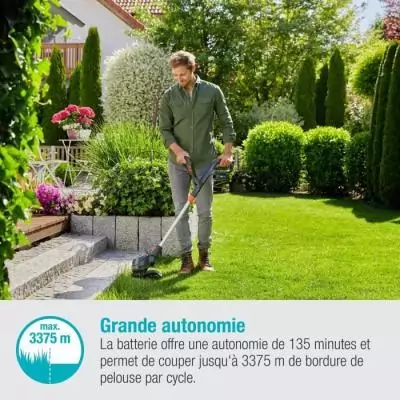 Coupe-bordure sans fil GARDENA ComfortCut 23/18V - Pratique et performant