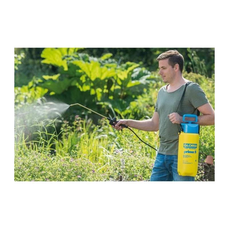 Pulvérisateur à pression GLORIA Prima 5 - 5L Jaune/Bleu