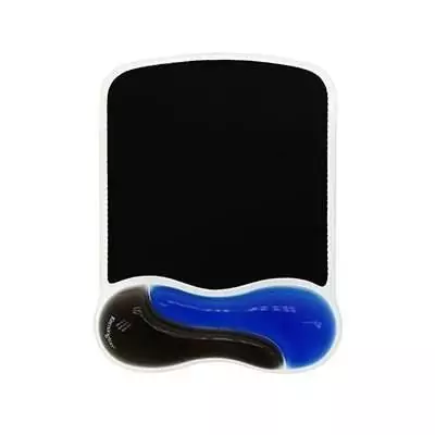 Tapis de souris Kensington avec repose-poignet Duo gel, Noir et bleu