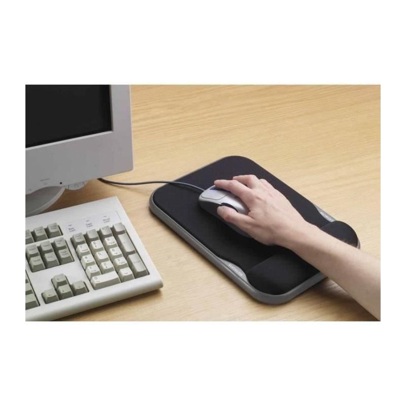 Tapis de souris en gel Kensington noir - ajustable en hauteur