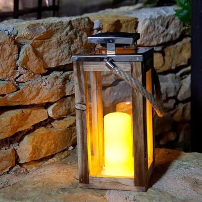 Lanterne solaire LUMISKY OAKY - Effet bougie LED - Catégorie KIOSQUE