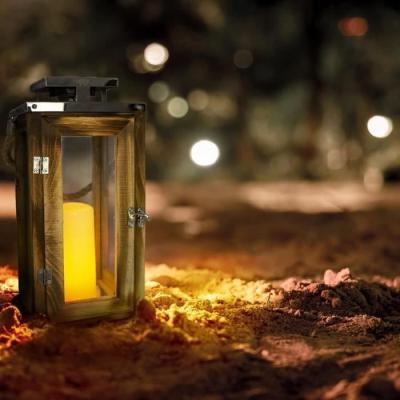 Lanterne solaire LUMISKY OAKY - Effet bougie LED - Catégorie KIOSQUE