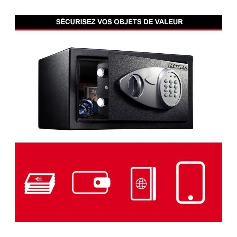 Coffre-fort MASTER LOCK X041ML 11L - Sécurisez vos biens avec style!