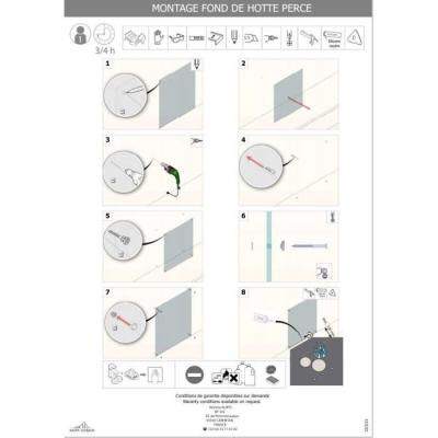 Credence Noir Mat en Verre - Saint Gobain - 70x60 cm