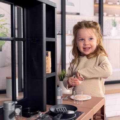 Cuisine enfant Smoby Loft 32 accessoires, design industriel • dès 3 ans