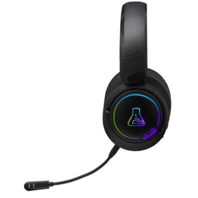 Casque Gamer sans fil The G-Lab KORP IRIDIUM - Microphone RGB - Noir