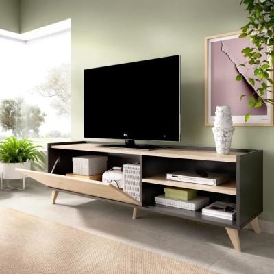 Ensemble Salon Moderne : Meuble TV + Table Basse Relevable