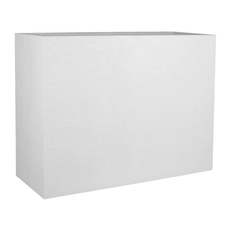 Bac à fleurs Muret Loft Graphit 46L Blanc cérusé - Fabriqué en France
