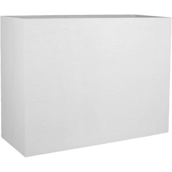 EDA Bac a fleurs Muret Loft Graphit - 46 L - 78,5 x 29,5 x 60 cm - Blanc cérusé