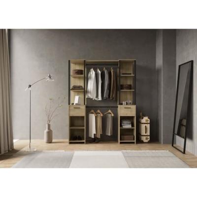 Kit dressing GARY Chene Kronberg/Noir mat - 159,8 x 49,5 x 200,3 cm - DEMEYERE