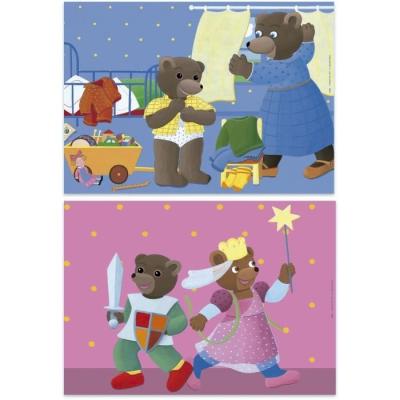 Puzzle EDUCA - Petit Ours Brun : 2 puzzles 48 pièces - 4 ans