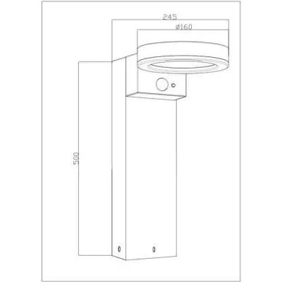 Borne solaire élégante GALIX - Éclairage puissant - Inox - H50 cm Borne solaire élégante GALIX - Éclairage puissant - Inox - H50 cm