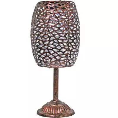 Élégante lanterne solaire en métal cuivré - GALIX G2003 - 35cm Élégante lanterne solaire en métal cuivré - GALIX G2003 - 35cm