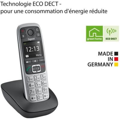 Téléphone Fixe Gigaset E560 Silver - Compact et Performant