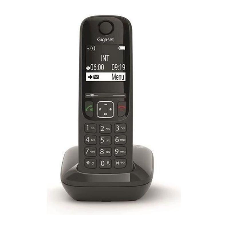 Téléphone Fixe Gigaset AS690 Noir - Compact et performant