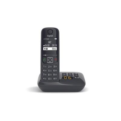 Téléphone Fixe Gigaset AS690 A Noir - Design compact, installation facile