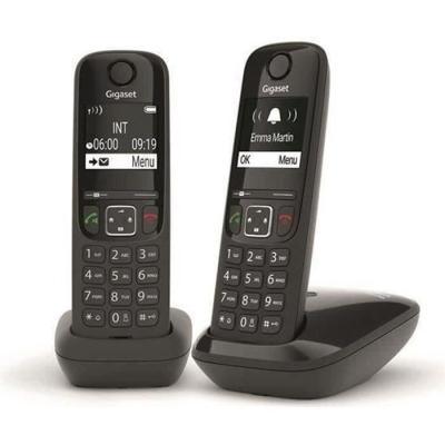 Téléphone Fixe AS690 Duo Noir - Complet et Pratique