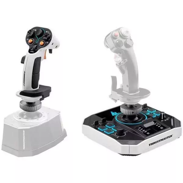 Joystick spatial - THRUSTMASTER - Sol-R 2 HOSAS Space Sim Duo - Ambidextre - 88 boutons - Technologie H.E.A.R.T. 16 bits