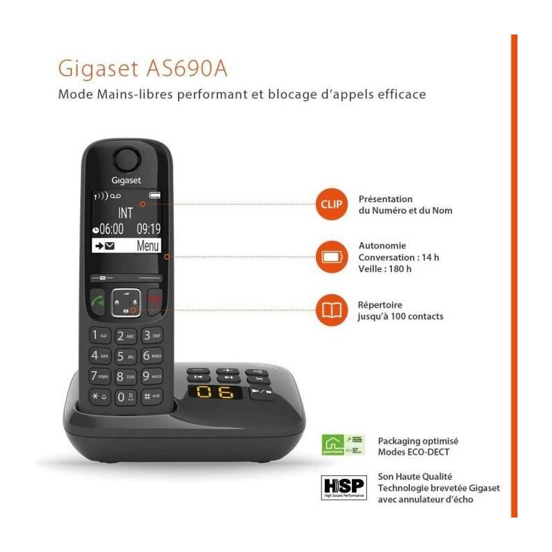 Trio de téléphones fixes Gigaset AS690: compact et performant