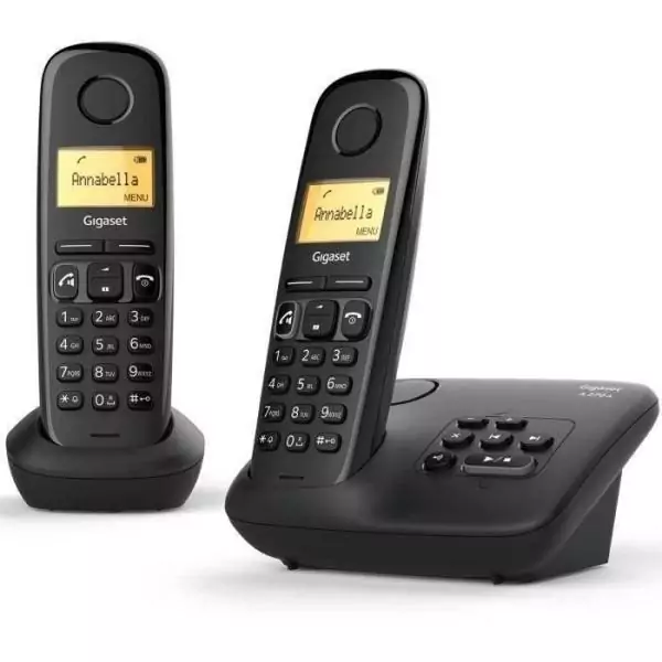 Téléphone sans fil avec répondeur Gigaset A270 A Duo - Noir