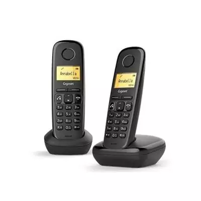 Téléphone sans fil GIGASET A270 Duo Noir - Pratique et performant Téléphone sans fil GIGASET A270 Duo Noir - Pratique et performant