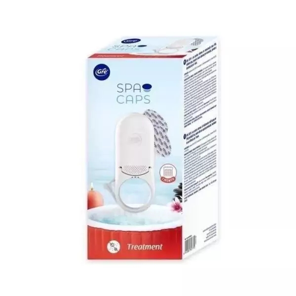 GRE - Doseur SPA CAPS - Désinfection pour spa gonflable Intex ou Bestway - Sans contact avec les produits chimiques