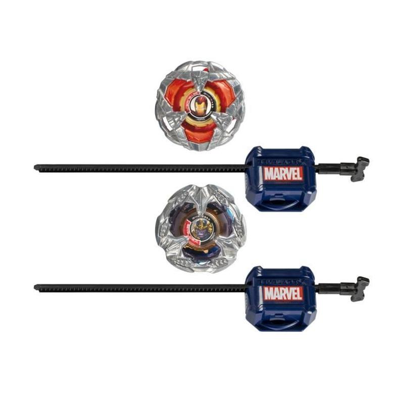 Pack Beyblade X: Iron Man vs. Thanos - Jeu Marvel pour 8 ans