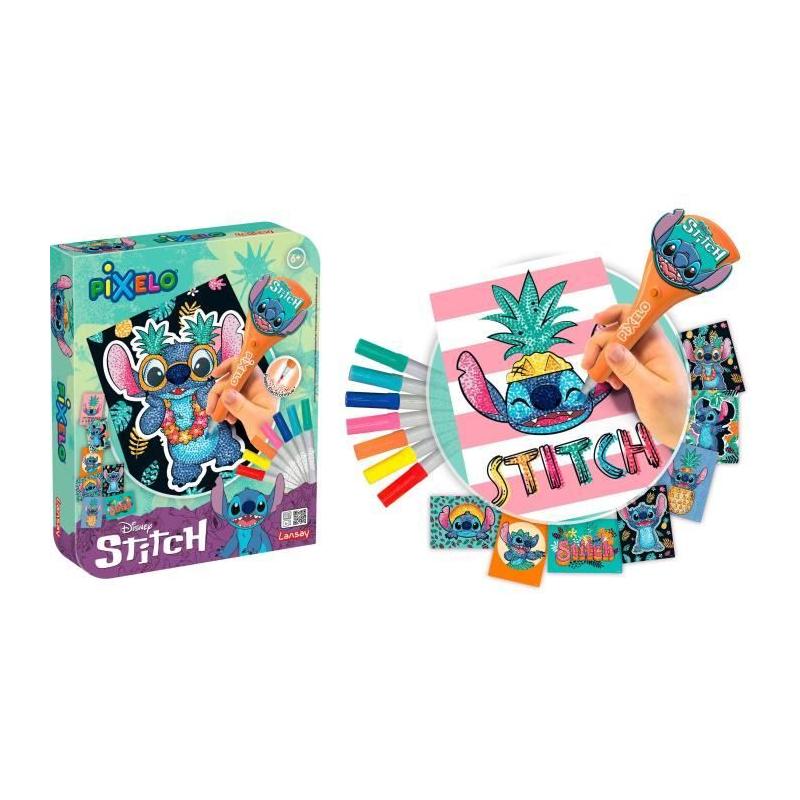 JOUET - LANSAY - Pixelo Stitch - 8 illustrations - Pour les artistes dès 6 ans