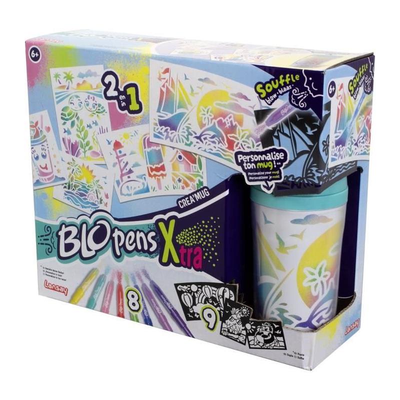 Blopens LANSAY - Créa'mug - Kit Coloriage - 9 pochoirs