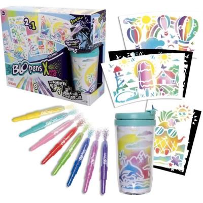Blopens LANSAY - Créa'mug - Kit Coloriage - 9 pochoirs