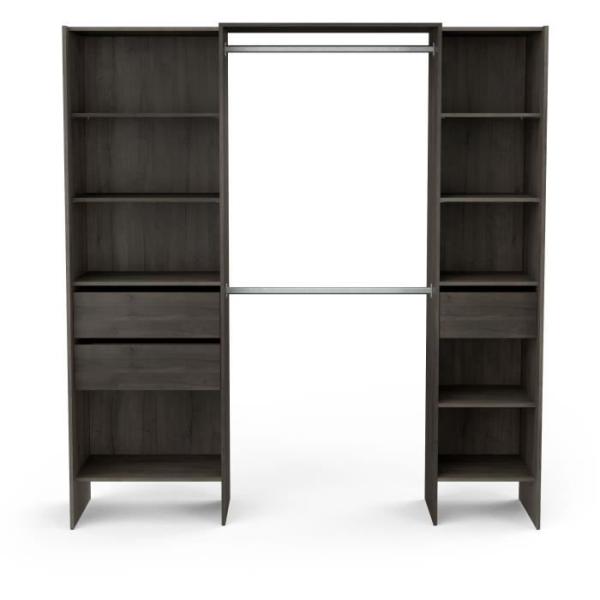 Kit dressing extensible - MIAMI - Chene Waterford - 191,8 x 50 x 204,5 cm - DEMEYERE