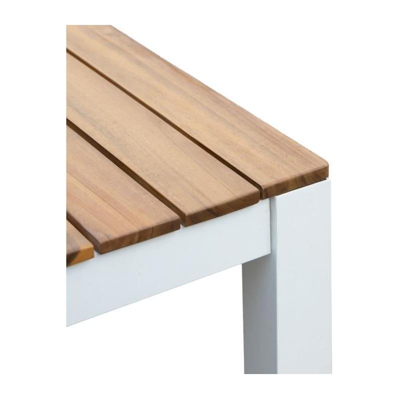 Table de jardin rectangulaire en bois d'Acacia - NAREL - 6 personnes