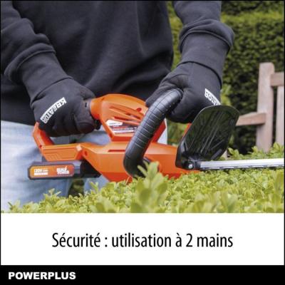 Taille-haie sans fil POWDPG7531 - 20V, lame 580 mm