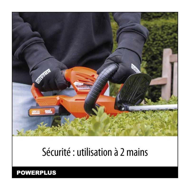 Taille-haie sans fil POWDPG7531 - 20V, lame 580 mm