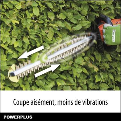 Taille-Haie Batterie Dual Power - DUAL POWER - POWDPG75320 - Lame de 580 mm