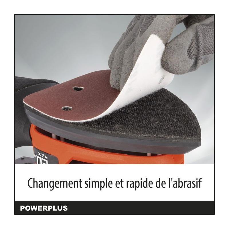 Ponceuse multifonctions 20V sans fil - DUAL POWER POWDP50200 - Orange