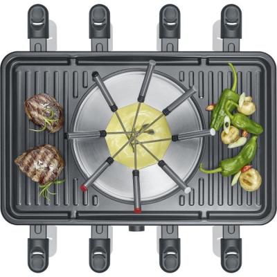 Combiné Raclette-Fondue SEVERIN RG2347 - 8 pers - Noir