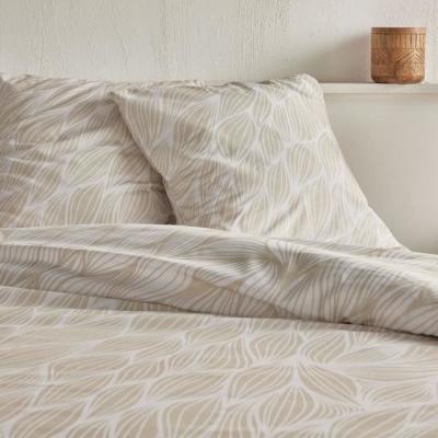 Parure de lit graphique TODAY Crazy - 2 pers - Beige 220x240 cm