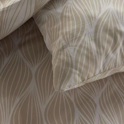Parure de lit graphique TODAY Crazy - 2 pers - Beige 220x240 cm