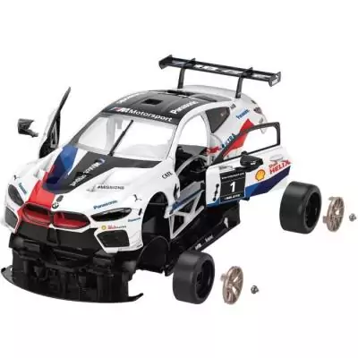 Voiture Télécommandée BMW M8 GTE Blanc - 1/18 - Assemblage Facile