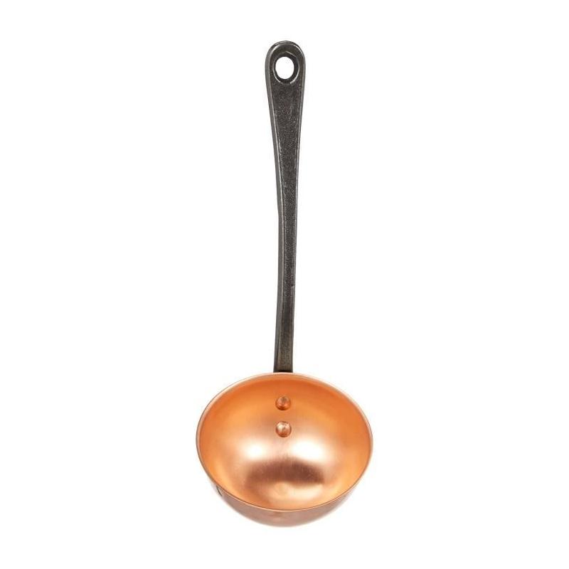 Louche en cuivre massif avec manche en fonte - BAUMALU - 11 cm