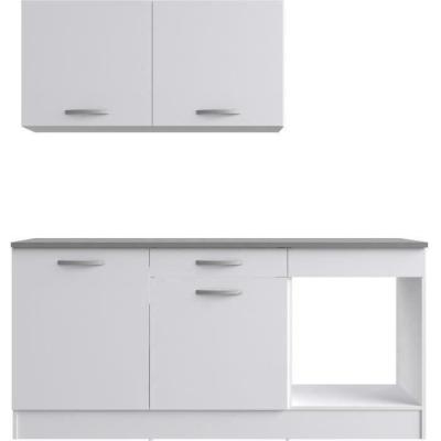 Cuisine complète OSLO 180cm Blanc Mat - Made in France