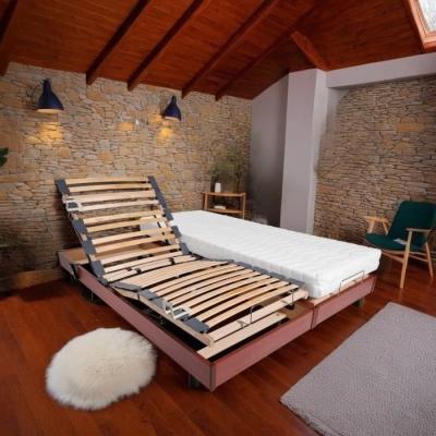 Ensemble relaxation : Matelas + sommiers électriques 2x90x200