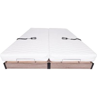 Ensemble relaxation matelas + sommiers électriques 2x80x200 - Qualité française