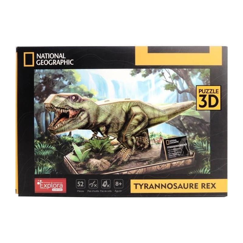 Puzzle 3D T-Rex Explora - Jeu de construction dinosaure - 52 pièces